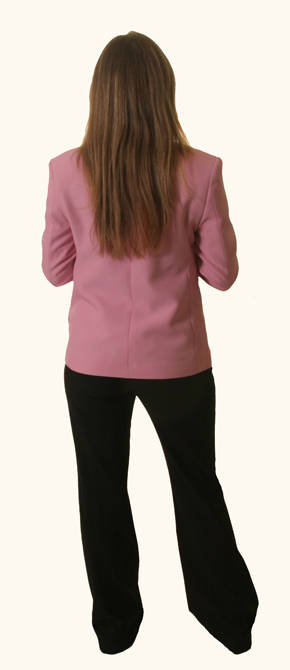 pink blazer
