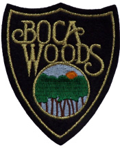 Boca Woods Country Club Logo Emblem Patch