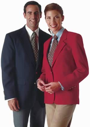 navy and red uniform blazers and sportcoats