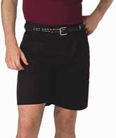 pleated uniform shorts
