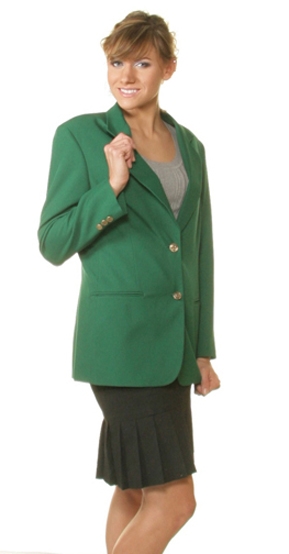green blazers for women